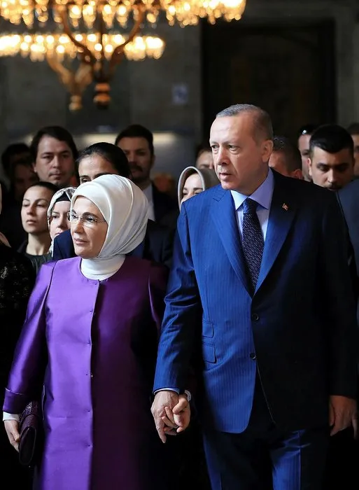 Cumhurbaşkanı Erdoğan'ın Yeditepe Bienali açılışından yansıyan kareleri