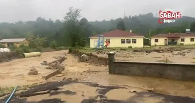 2 yıl önce sel vuran Düzce’nin Esmahanım köyünü yine sel vurdu | Video