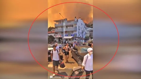 SON DAKİKA: Marmaris'te alevlerin sardığı evler ve otellerden kaçış kamerada! Dev yangında dehşet anları...