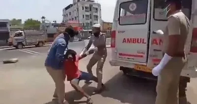Hindistan’da sokağa çıkanlara polisten akılalmaz corana virüsü cezası... Korkudan aklını kaçıracaktı!  | Video