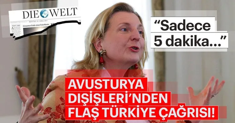 Avusturya Dışişleri Bakanı’ndan flaş Türkiye çağrısı