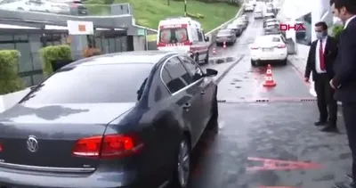 Galatasaray Spor Kulübü Başkan Yardımcısı Yusuf Günay test yaptırmak için hastaneye geldi! İşte o görüntüler...