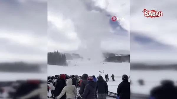 ABD’de kayak merkezinde kar hortumu | Video