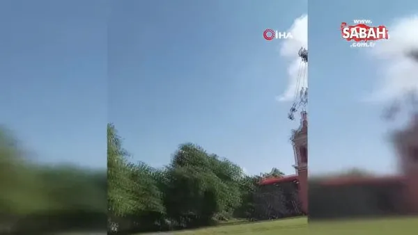 Meksika’da Ölüler Günü’nde bir adam 20 metre yükseklikten yere çakıldı | Video