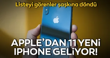 Apple’dan 11 yeni iPhone geliyor!