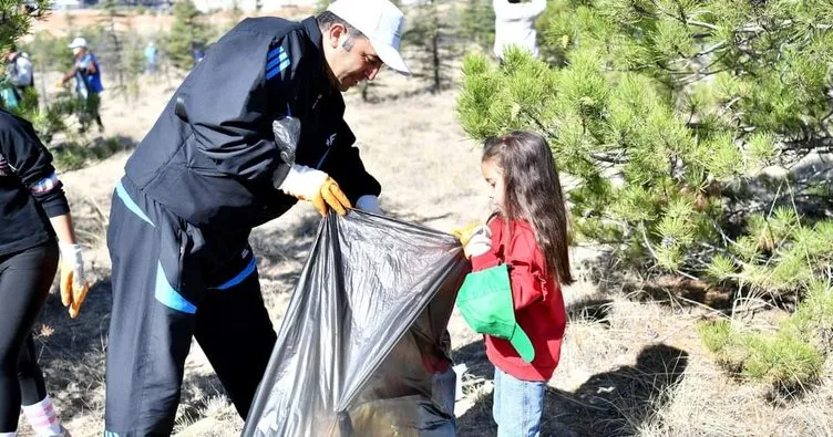 Kırşehir ormanlarında sonbahar temizliği