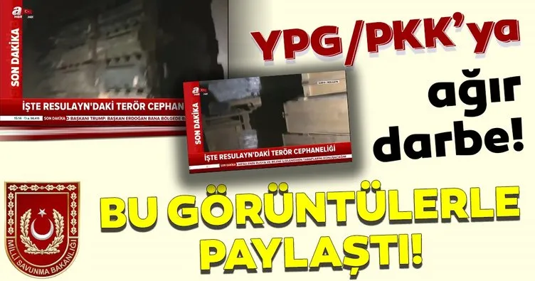 PKK/YPG’ye ait büyük miktarda silah ve mühimmatın bulunduğu cephanelik ele geçirildi