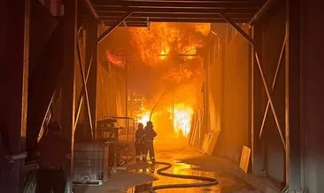 Kahramanmaraş’ta ahşap fabrikasında yangın