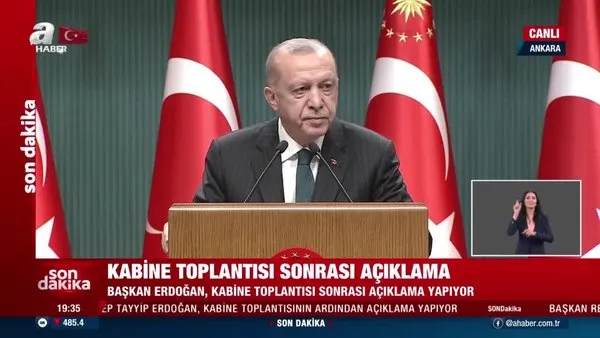 Son dakika haberi... Kabine Toplantısı sona erdi! Başkan Recep Tayyip Erdoğan'dan önemli açıklamalar | Video