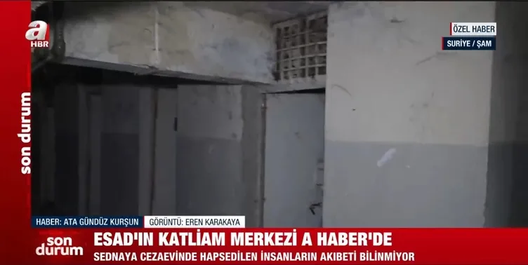 SON DAKİKA...A Haber Esad’ın katliam merkezi Sednaya Hapishanesi’ne girdi: Binlerce insanı canlı canlı buraya gömdüler!