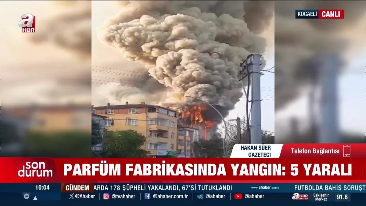 SON DAKİKA: Kocaeli Dilovası’nda parfüm fabrikasında yangın! Yaralılar var… | Video videosunu izle SON DAKİKA: Kocaeli Dilovası’nda parfüm fabrikasında yangın! Yaralılar var… | Video videosunu izle