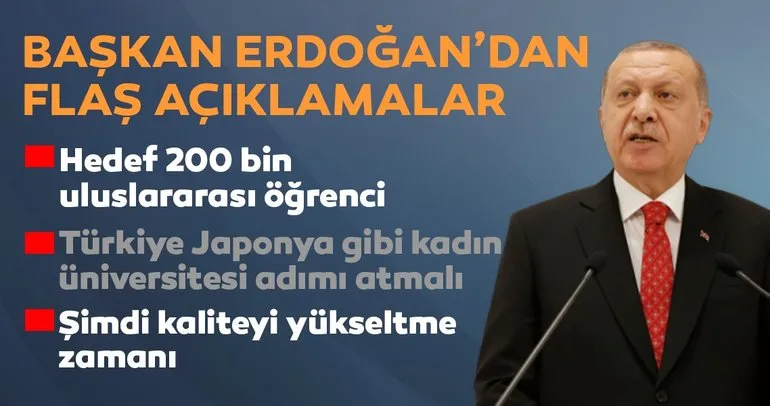 Başkan Erdoğan: Şimdi altyapıyı daha da güçlendirme ve kaliteyi yükseltme zamanı