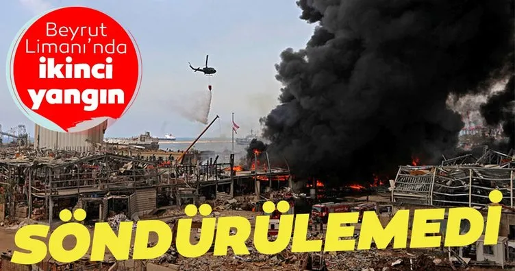 Beyrut Limanı’ndaki yangın hala söndürülemedi