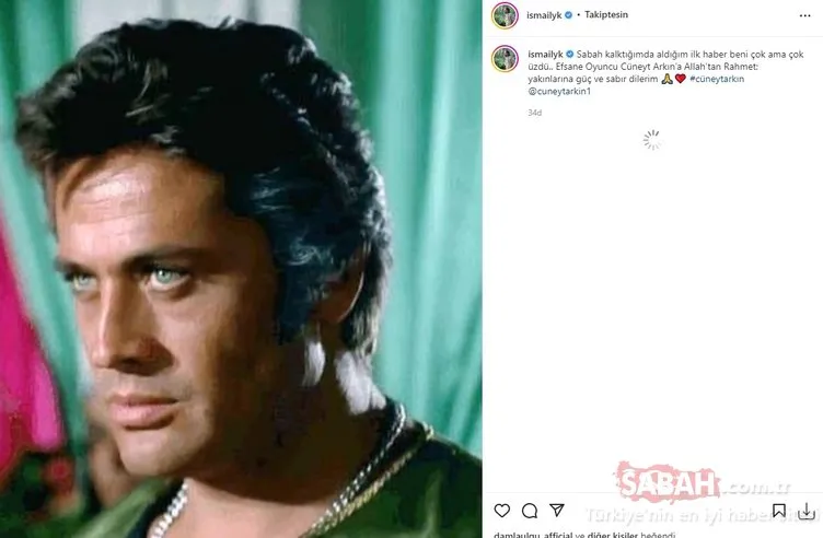 Usta oyuncu Cüneyt Arkın’ın vefatıyla yasa boğulan sanat camiası sosyal medyadan böyle andı! ’Güle güle Dünyayı Kurtaran Adam’