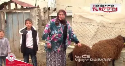 Çiftçi Ayşe Köse, 2 koçunu Biz Bize Yeteriz Türkiyem kampanyasına bağışladı | Video