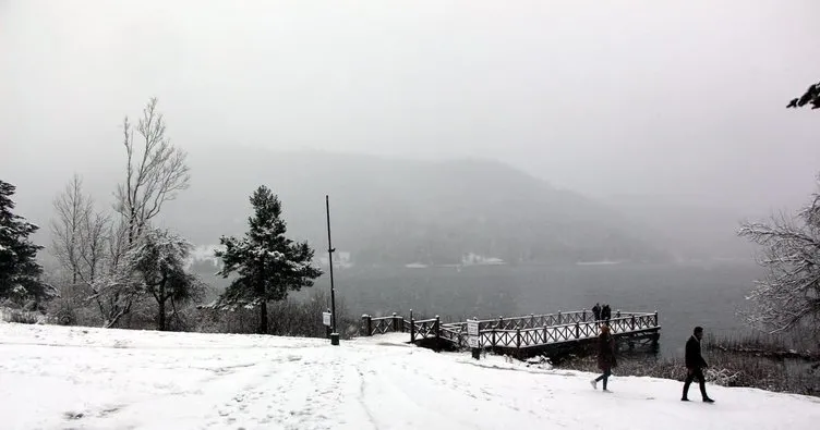 Abant ve Kartalkaya’da kar manzaraları