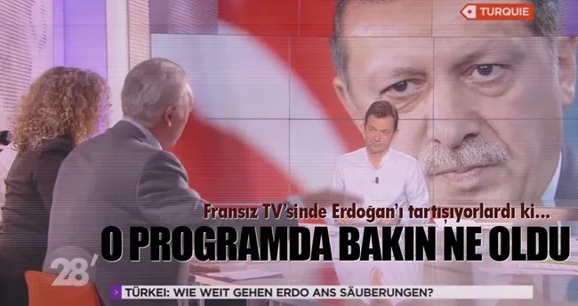 Fransa’da Erdoğan’ın tartışıldığı programda bakın ne oldu