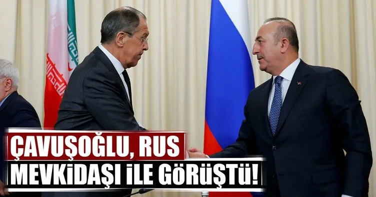 Dışişleri Bakanı Çavuşoğlu, Lavrov ile görüştü!