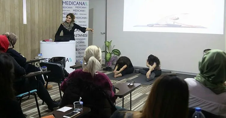 Gebelikte yoga semineri düzenlendi