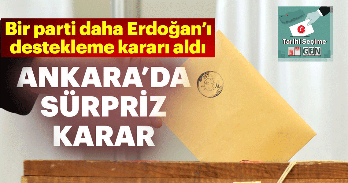 Son dakika: HÜDAPAR Erdoğan'ı destekleyecek