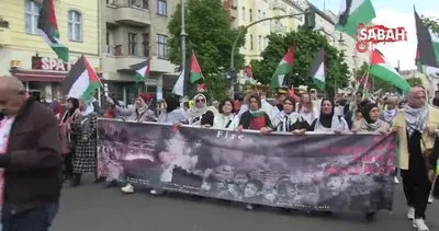 Almanya’da polisten Filistin destekçilerine sert müdahale | Video