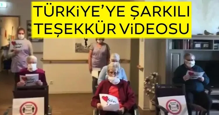 Alman huzurevleri sakinlerinden Türkiye’ye şarkılı teşekkür videosu