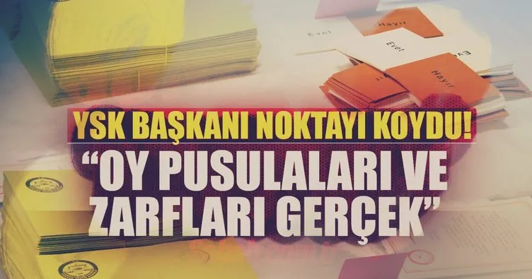YSK Başkanı’ndan flaş açıklama