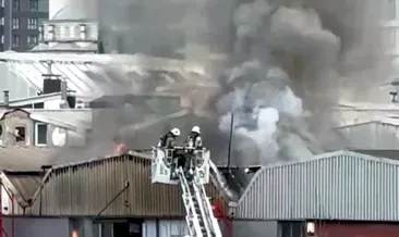 Sanayi sitesinde korkutan yangın