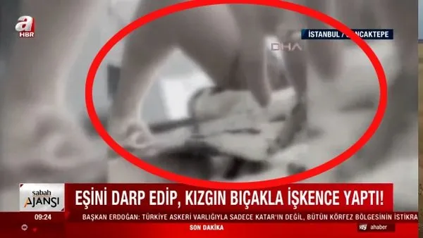 Son dakika haberi... İstanbul'da dehşet! Çocuklarının gözü önünde karısına kızgın bıçakla işkence yapan koca kamerada  Video