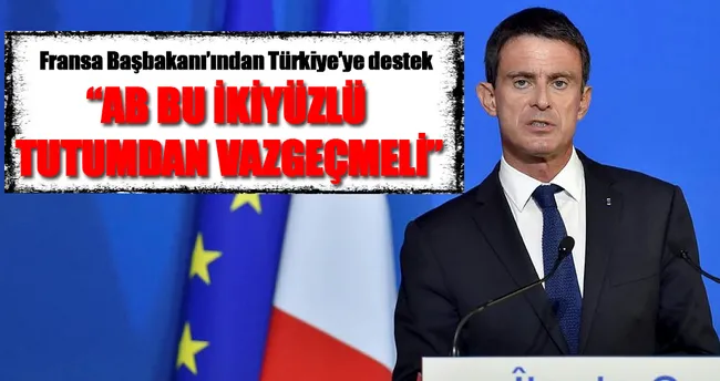 Fransız Başbakan’dan Türkiye’ye destek