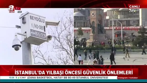 Taksim Meydanı'nda yılbaşı önlemleri alınmaya başlandı