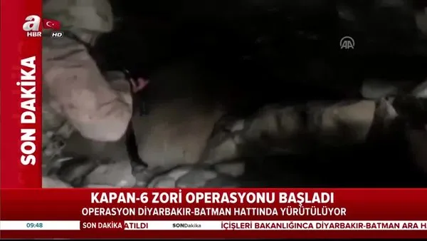 Son dakika! Diyarbakır - Batman'da başlatılan Kapan - 6 Zori Operasyonu'nda ilk görüntüler | Video
