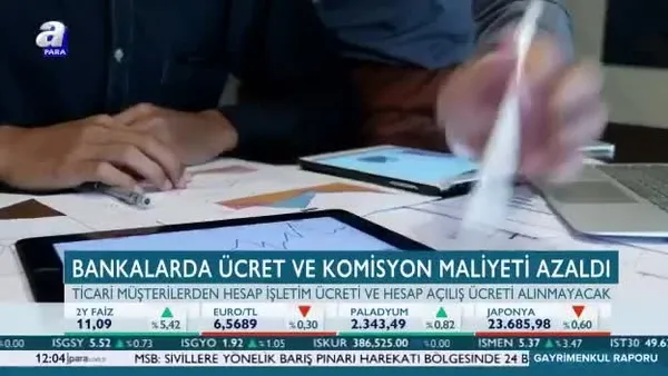 Bankalarda ücret ve komisyon maliyeti azaldı