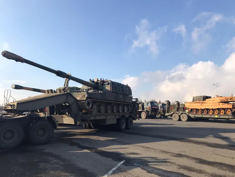 Suriye sınırına askeri sevkiyat