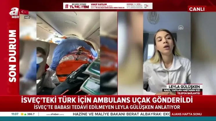 İsveç'te babası tedavi edilmeyen Leyla Gülüşken son durumu A Haber'de anlattı! | Video