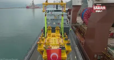 Karadeniz Gazı’nı dağıtacak ikinci hazne de denize indirildi | Video