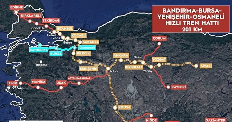 Bursa-Ankara arası 135 dakikaya iniyor
