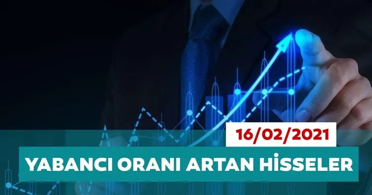 Borsa İstanbul’da yabancı oranı en çok artan hisseler 16/02/2021