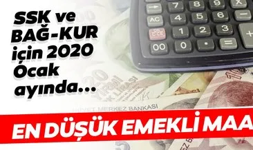 SON DAKİKA: SSK ve Bağkur Emekli 2020 Ocak maaşı zammı ne kadar ve kaç TL? Emekli maaşı zammı için geri sayım...