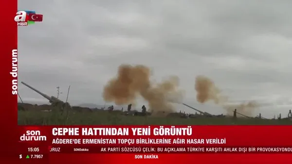 Son dakika haberi... Azerbaycan cephe hattından yeni görüntü! Ermenistan topçu birliklerine ağır hasar verildi | Video