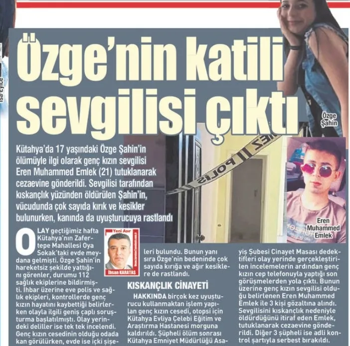 17 yaşındaki Özge Şahin katledildi! Sevgilisinin yaptıkları tüyler ürpertti!