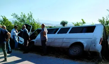 Denizli'de yoldan çıkan servis sazlıklara uçtu: 6 kişi yaralandı! #denizli