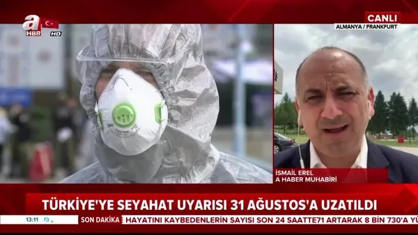 Son dakika: Almanya, Türkiye'ye seyahat uyarısını 31 Ağustos tarihine kadar uzattı | Video
