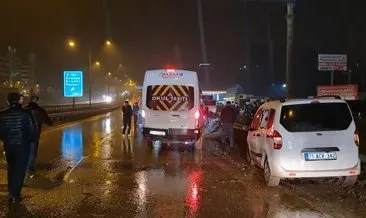 Sağanak yağış Kırıkkale’de zincirleme kazaya neden oldu #ankara
