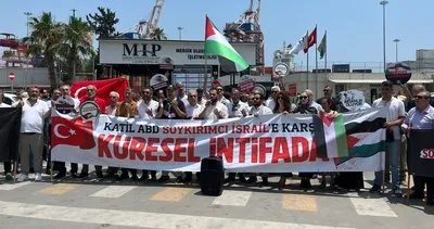 Madleen'e saldırı Mersin'de protesto edildi #mersin