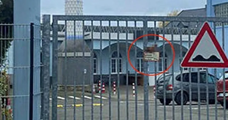 Almanya’da camiye çirkin saldırı! Domuz başı asıp bir de fotoğraf çekildi