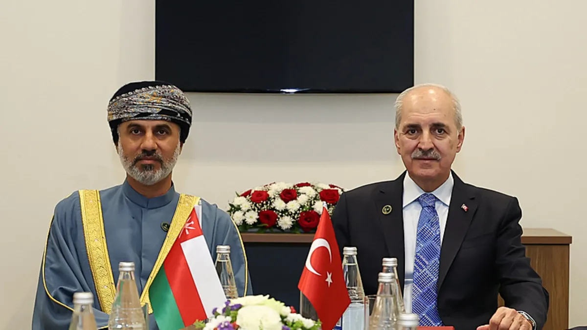 TBMM Başkanı Numan Kurtulmuş Umman Meclisi Başkanı Al Maawali ile görüştü