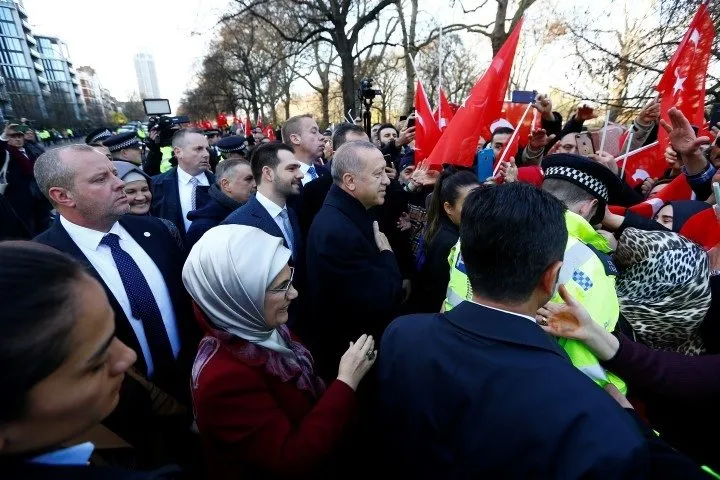 Başkan Erdoğan’a Londra’da yoğun ilgi!
