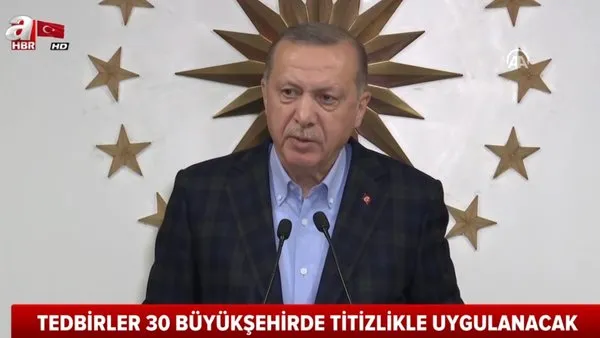 Cumhurbaşkanı Erdoğan'dan vatandaşlara flaş corona virüsü uyarısı 