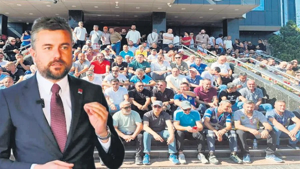 Maaşlarını alamayan çalışanlar iş bıraktı